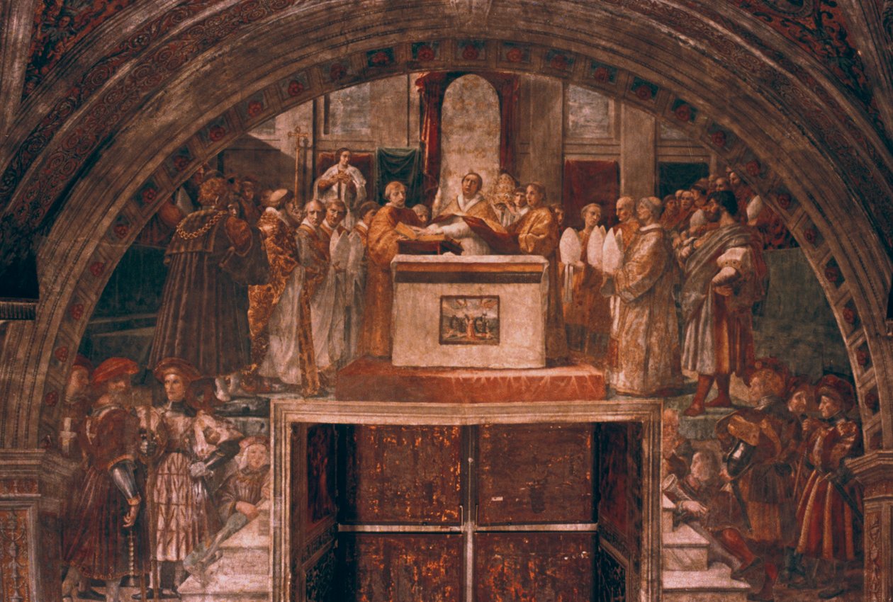 Justificação de Leão III, 1514 de Raffaello Sanzio Raphael