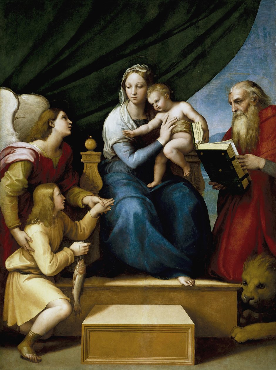 Madonna com o peixe de Raffaello Sanzio Raphael