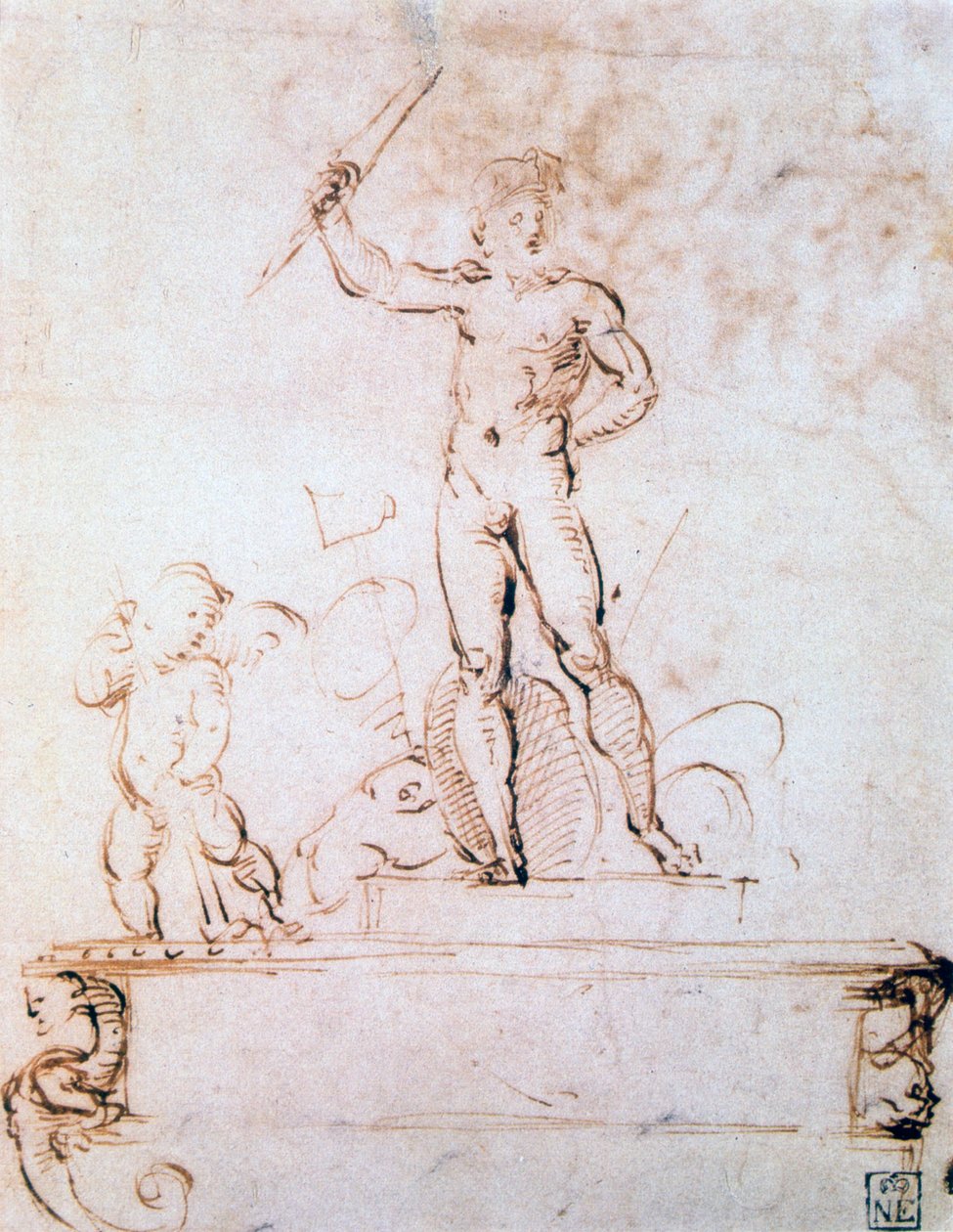 Estrutura de tópicos para a decoração de um festival, c1500-1520 de Raffaello Sanzio Raphael