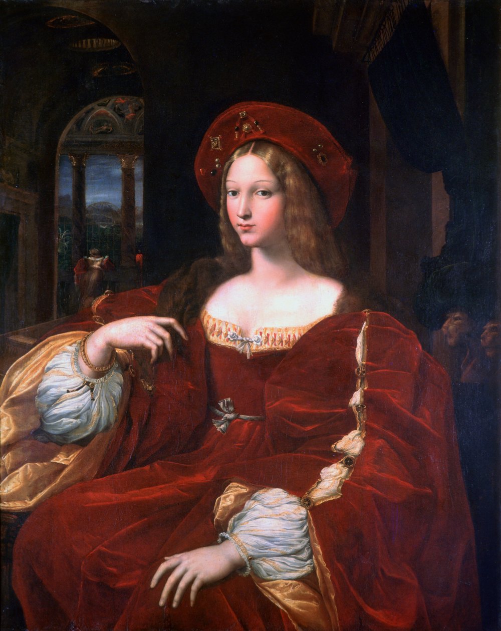 Retrato de Jeanne D&39;Aragon, 1518 de Raffaello Sanzio Raphael