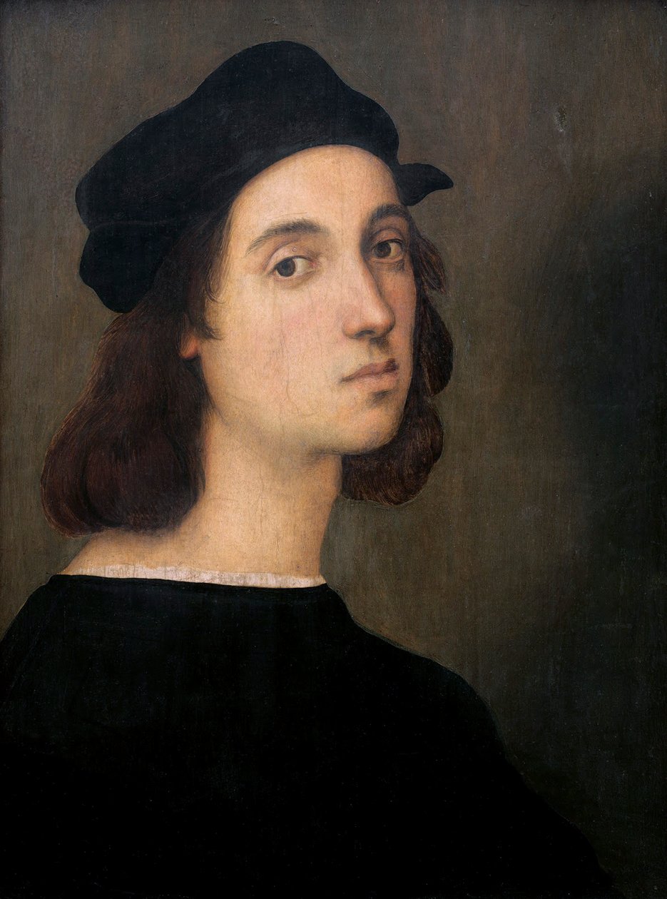 Auto-retrato, 1505-1506 de Raffaello Sanzio Raphael