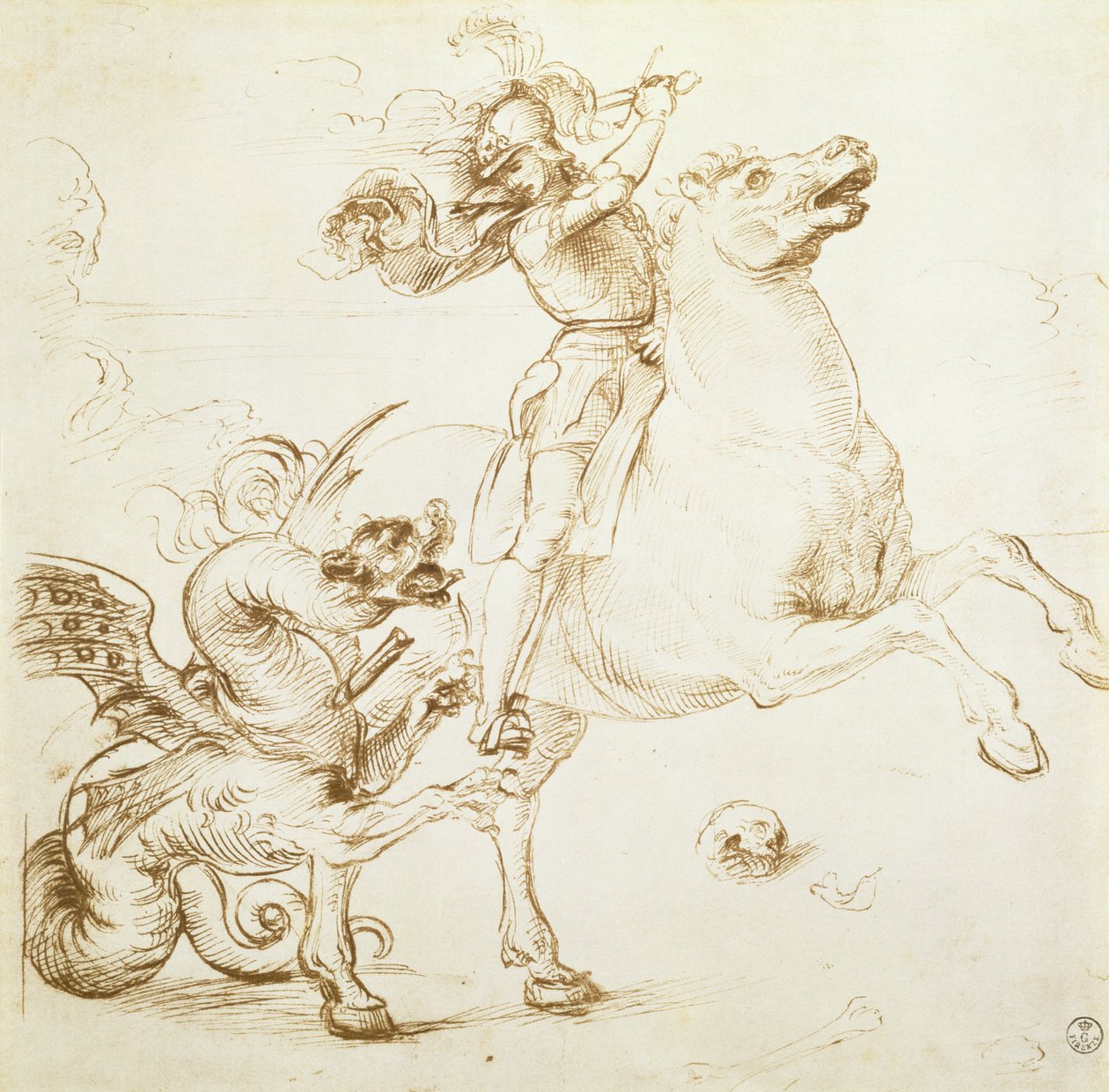 São Jorge e o Dragão de Raffaello Sanzio Raphael