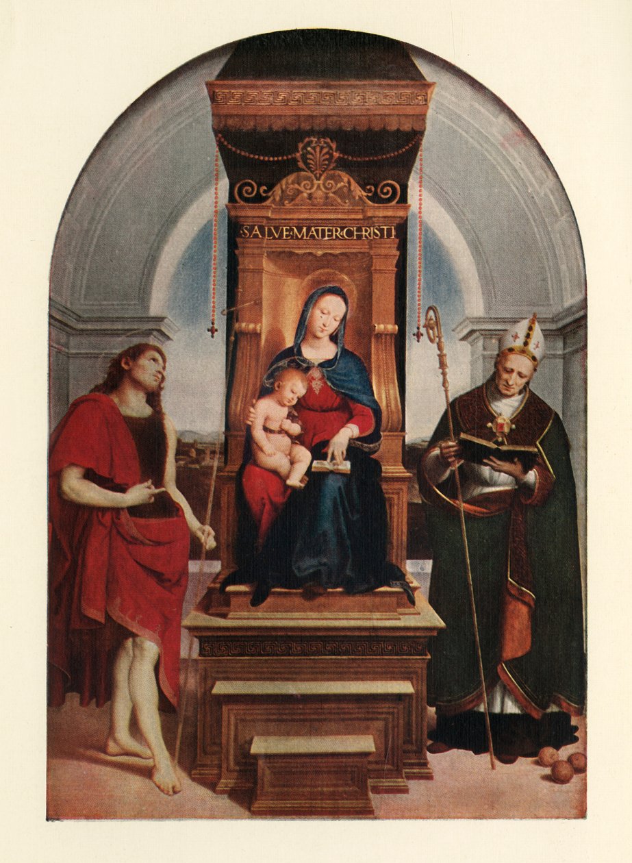A Madona Ansidei, 1505, c1912 de Raffaello Sanzio Raphael
