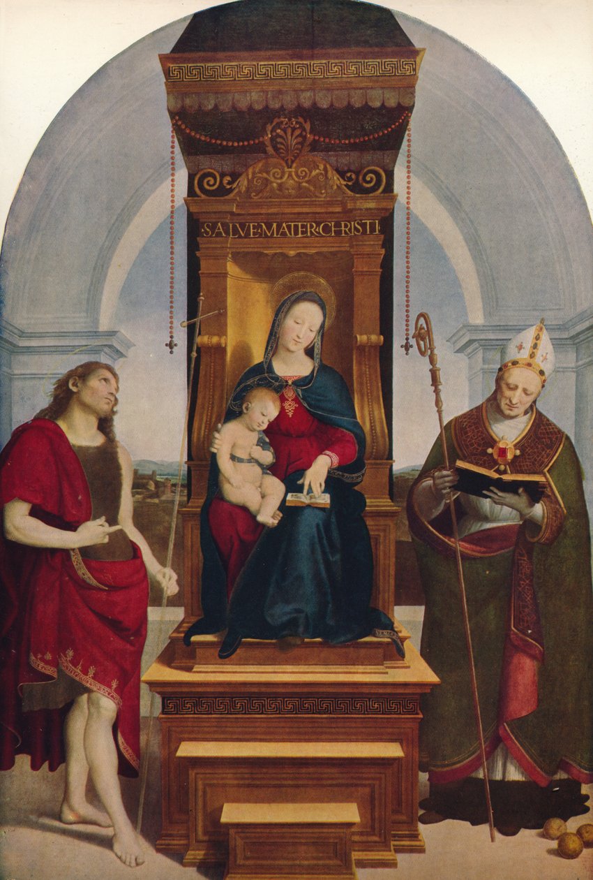 Madonna Degli Ansidei, 1505, c1915 de Raffaello Sanzio Raphael