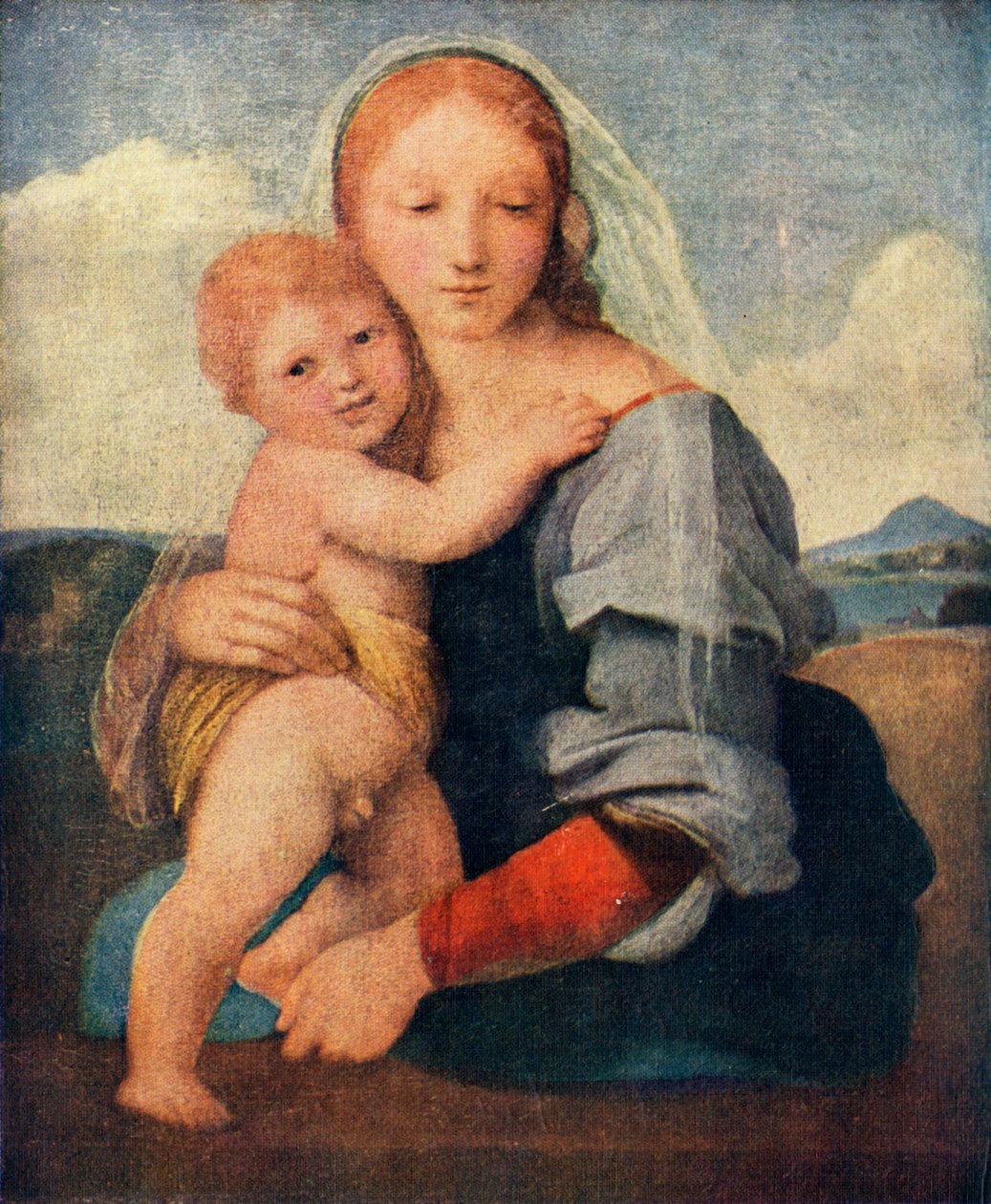 A Madona da Torre, 1509-1511, c1912 de Raffaello Sanzio Raphael