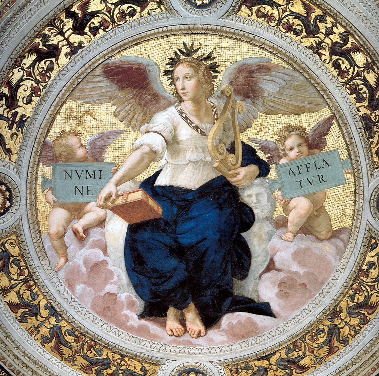 A poesia. Sala da Segnatura, 1508 de Raffaello Sanzio Raphael