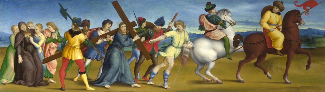 A Procissão ao Calvário, 1504-1505 de Raffaello Sanzio Raphael