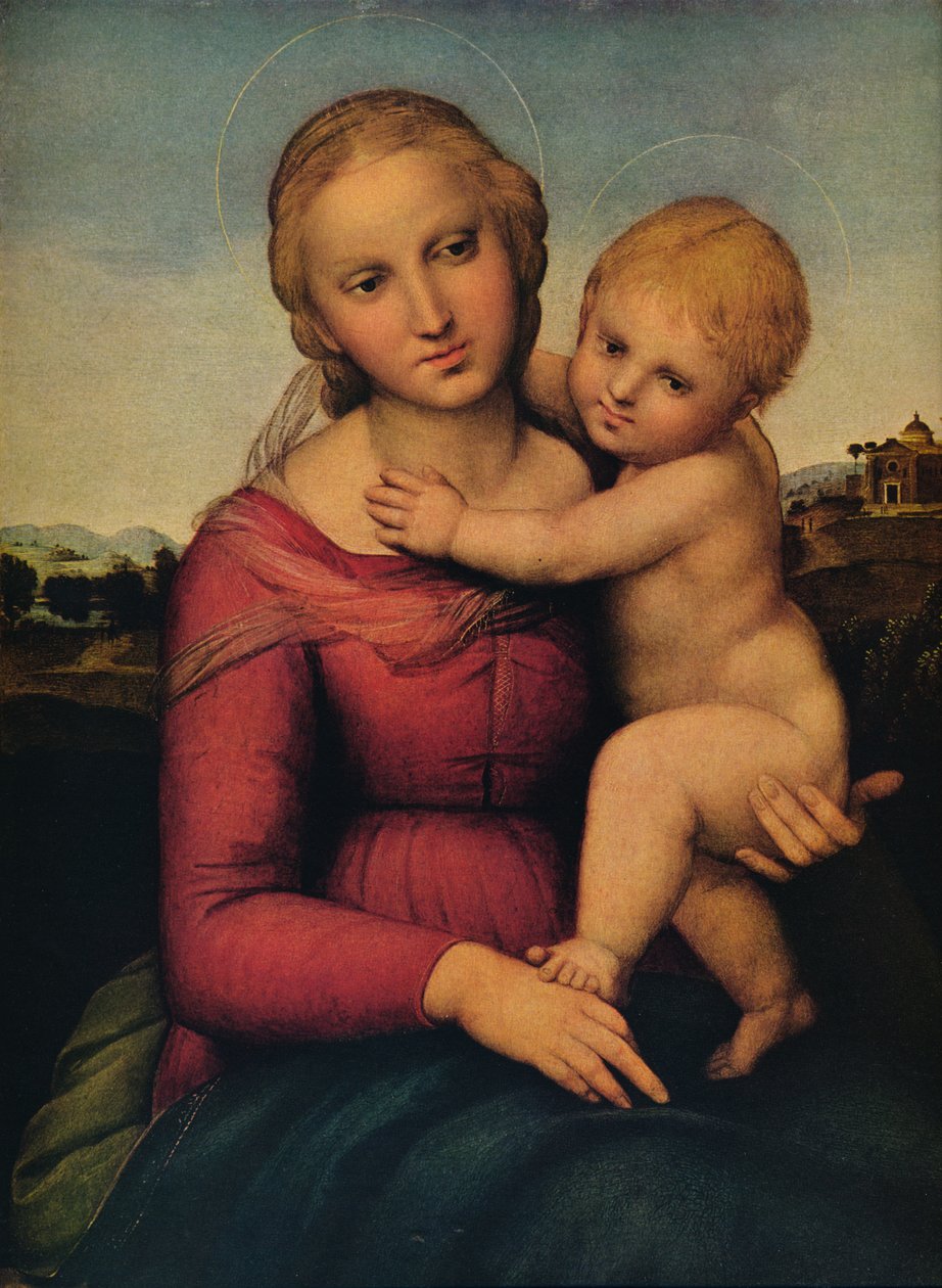 A pequena Cowper Madonna, 1505 de Raffaello Sanzio Raphael