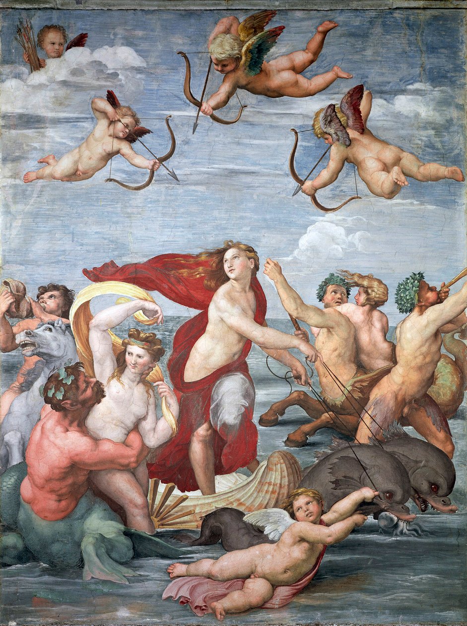 Triunfo de Galatea, c. 1512 de Raffaello Sanzio Raphael
