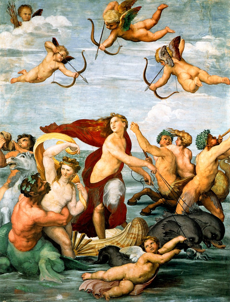 Triunfo de Galatea, c. 1512 de Raffaello Sanzio Raphael