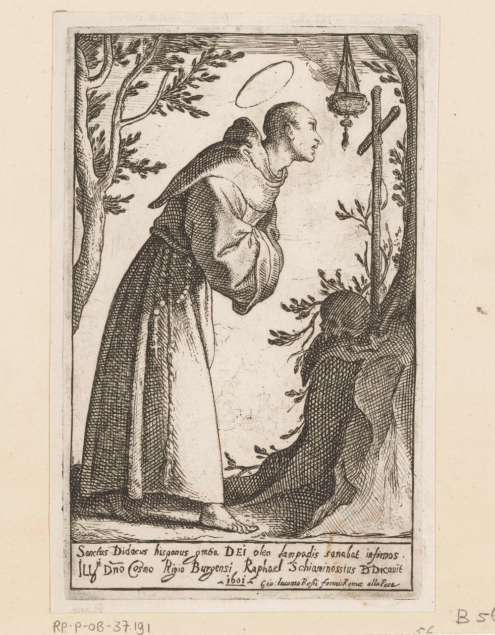 Santo Didacus de Alcalá de Raffaello Schiaminossi