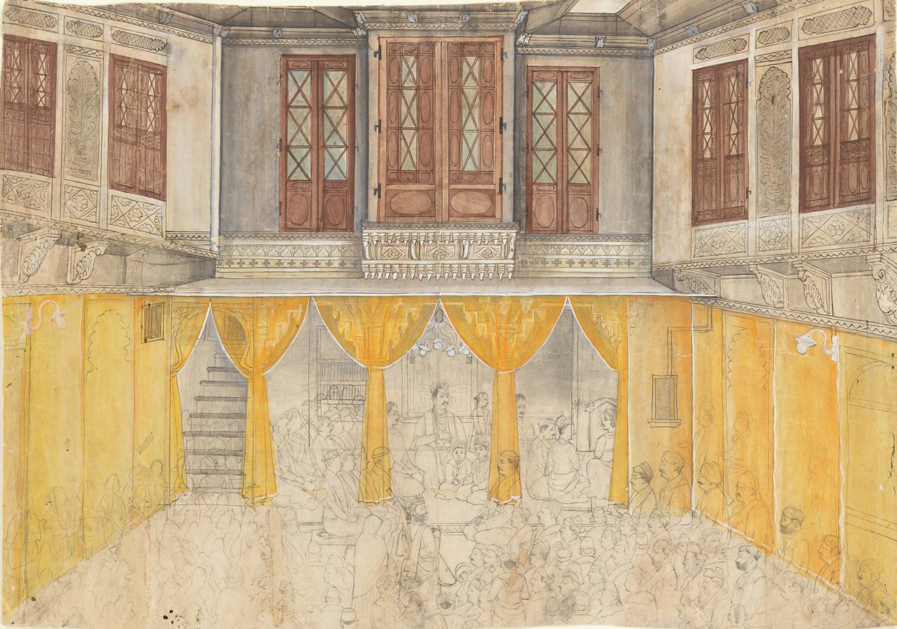 Interior do Palácio, c. 1880-1900. de Ragunath