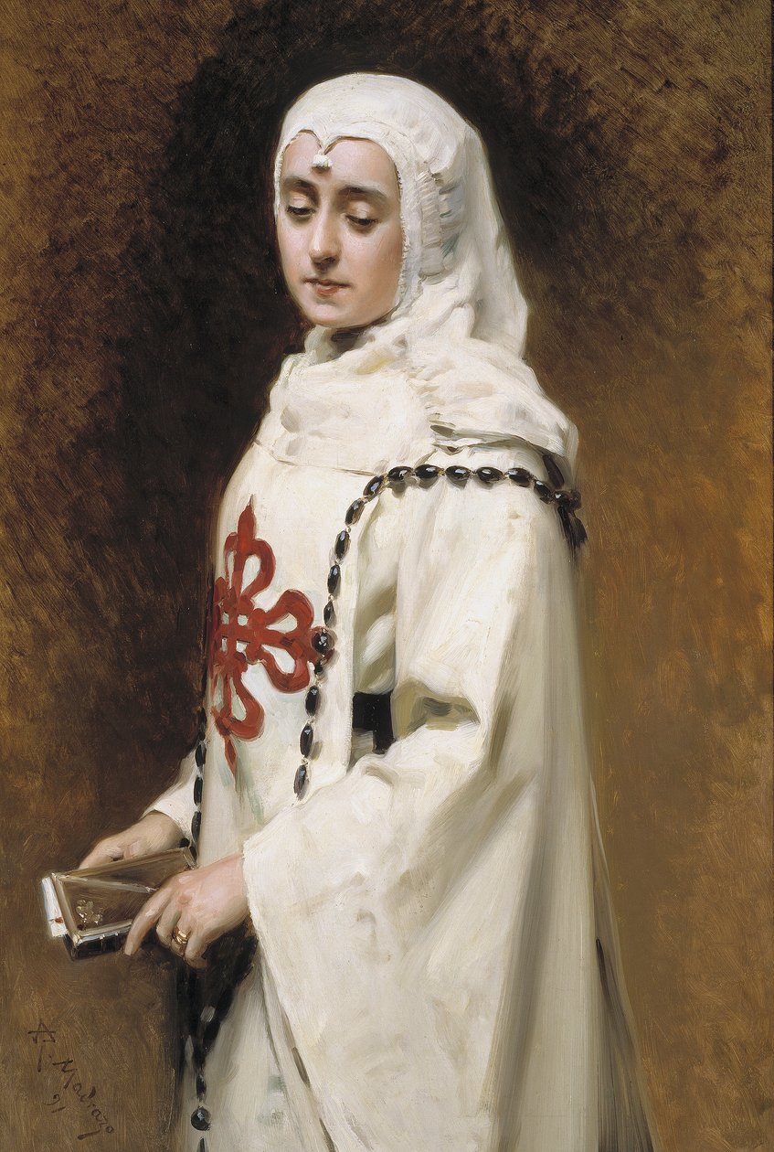 Retrato de María Guerrero em Doña Inés de Raimundo de Madrazo y Garreta
