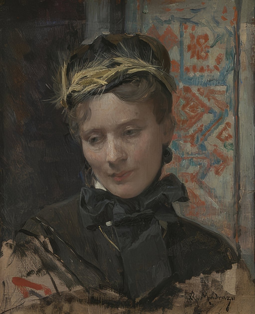 Retrato de uma senhora 1885-95 de Raimundo de Madrazo y Garreta