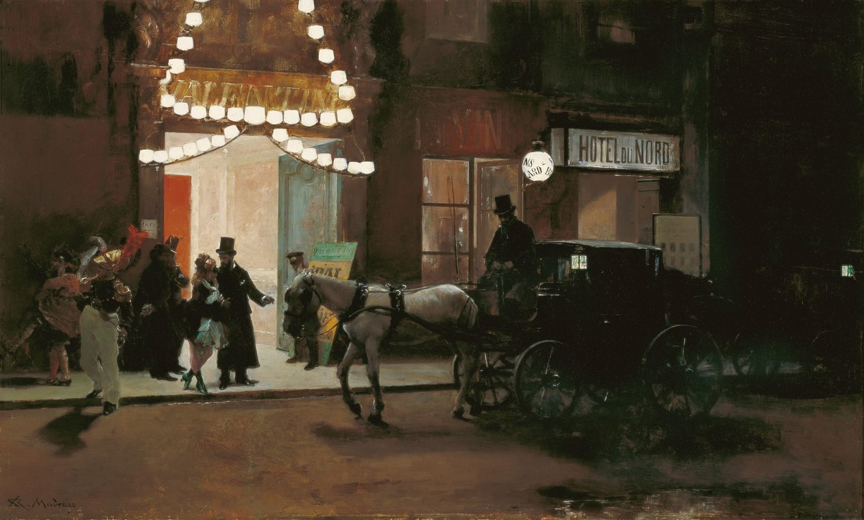 Deixando o baile de máscaras de Raimundo de Madrazo y Garreta