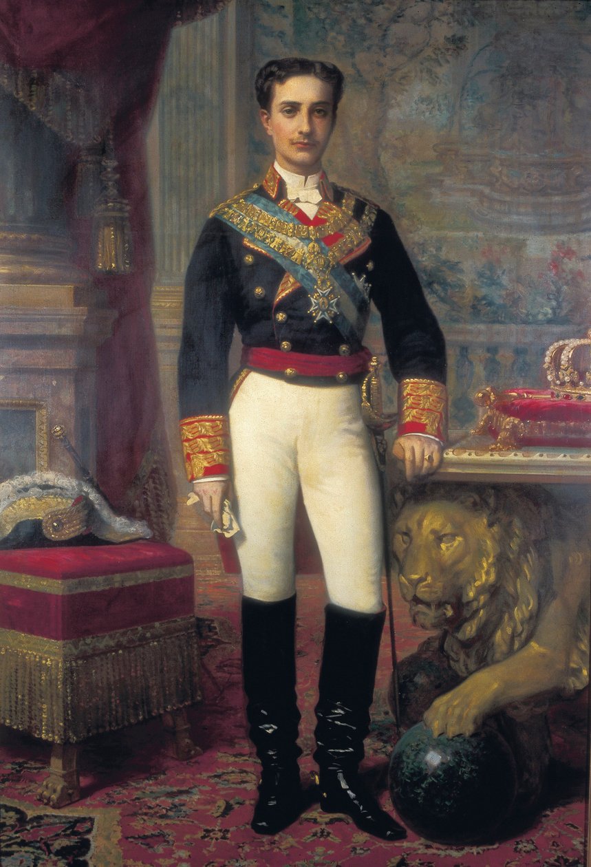 Retrato de Alfonso XII (1857-1885), último terço do século XIX (pintura) de Raimundo de Madrazo y Garreta