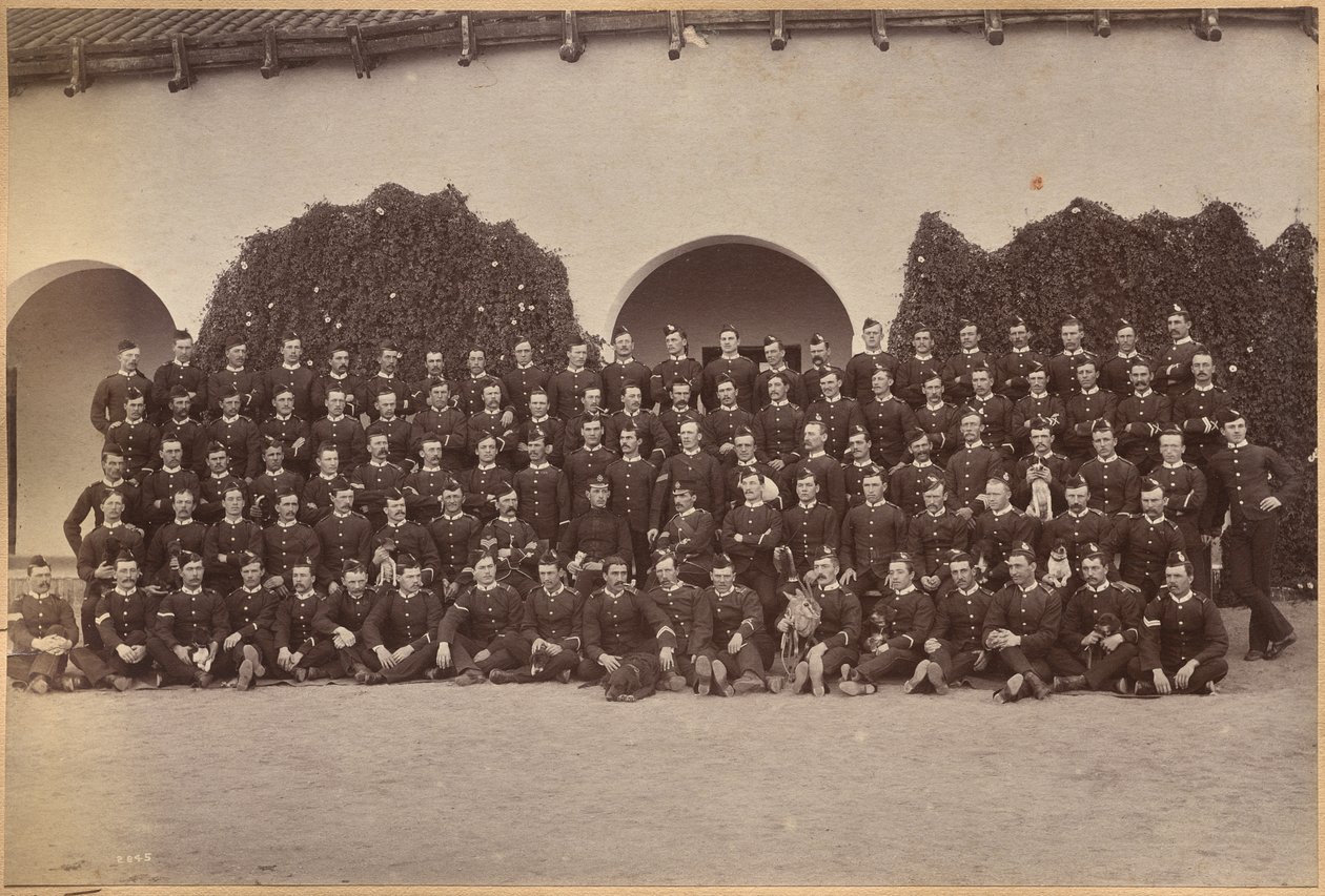 B. a/c Regimento de Devonshire, Jhansi (anverso) de Raja Deen Dayal