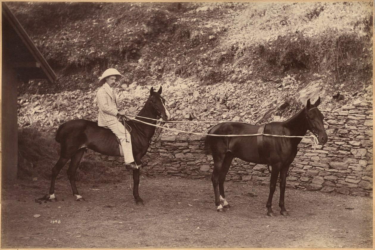 Capitão H. S. Rawhinson (recto) de Raja Deen Dayal