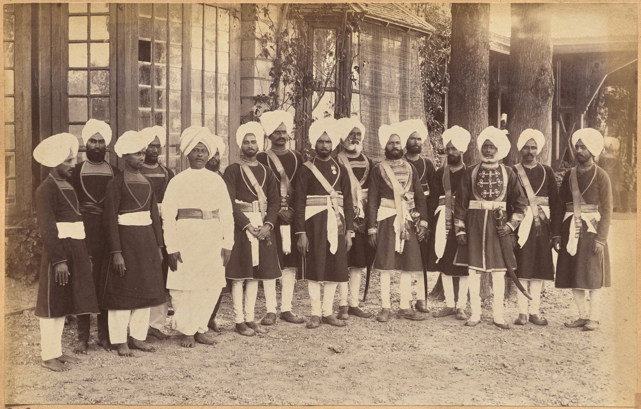 Servidores de Sua Excelência, o governador do Punjab de Raja Deen Dayal