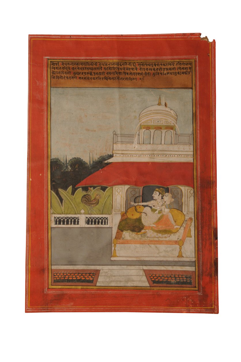 Pintura em miniatura de Ragamala, Rajastão talvez Bundi, início do século XIX de Rajasthani School