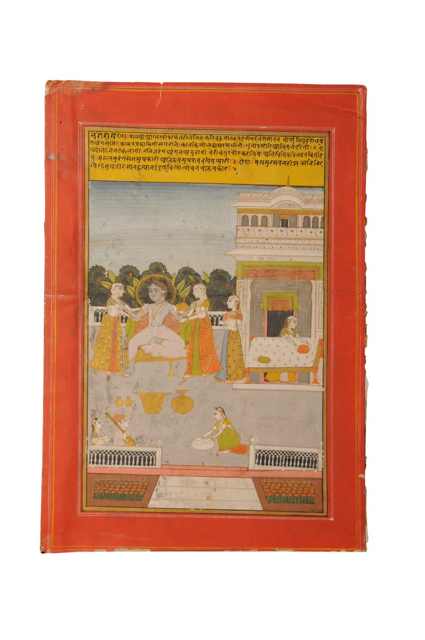 Pintura em miniatura de Ragamala, Rajastão talvez Bundi, início do século XIX de Rajasthani School