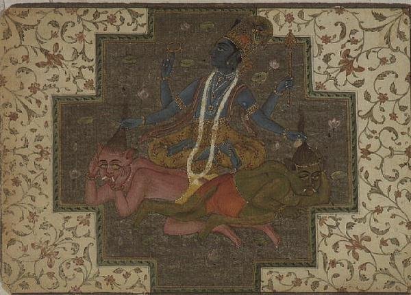 Folio 47.110/69 Vishnu mata os demônios Madhu e Kaitabha, da seção 