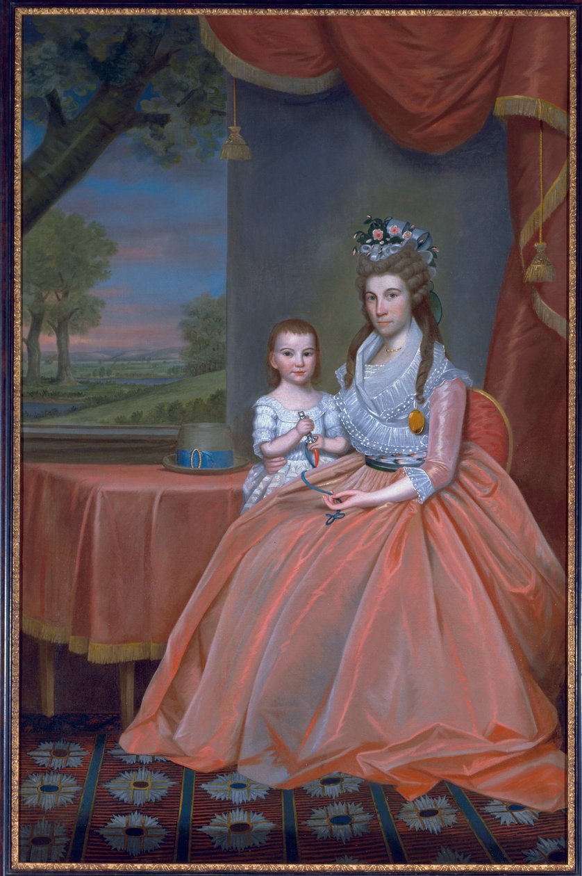 Sra. Elijah Boardman e seu filho, William Whiting Boardman, c.1796 de Ralph Earl