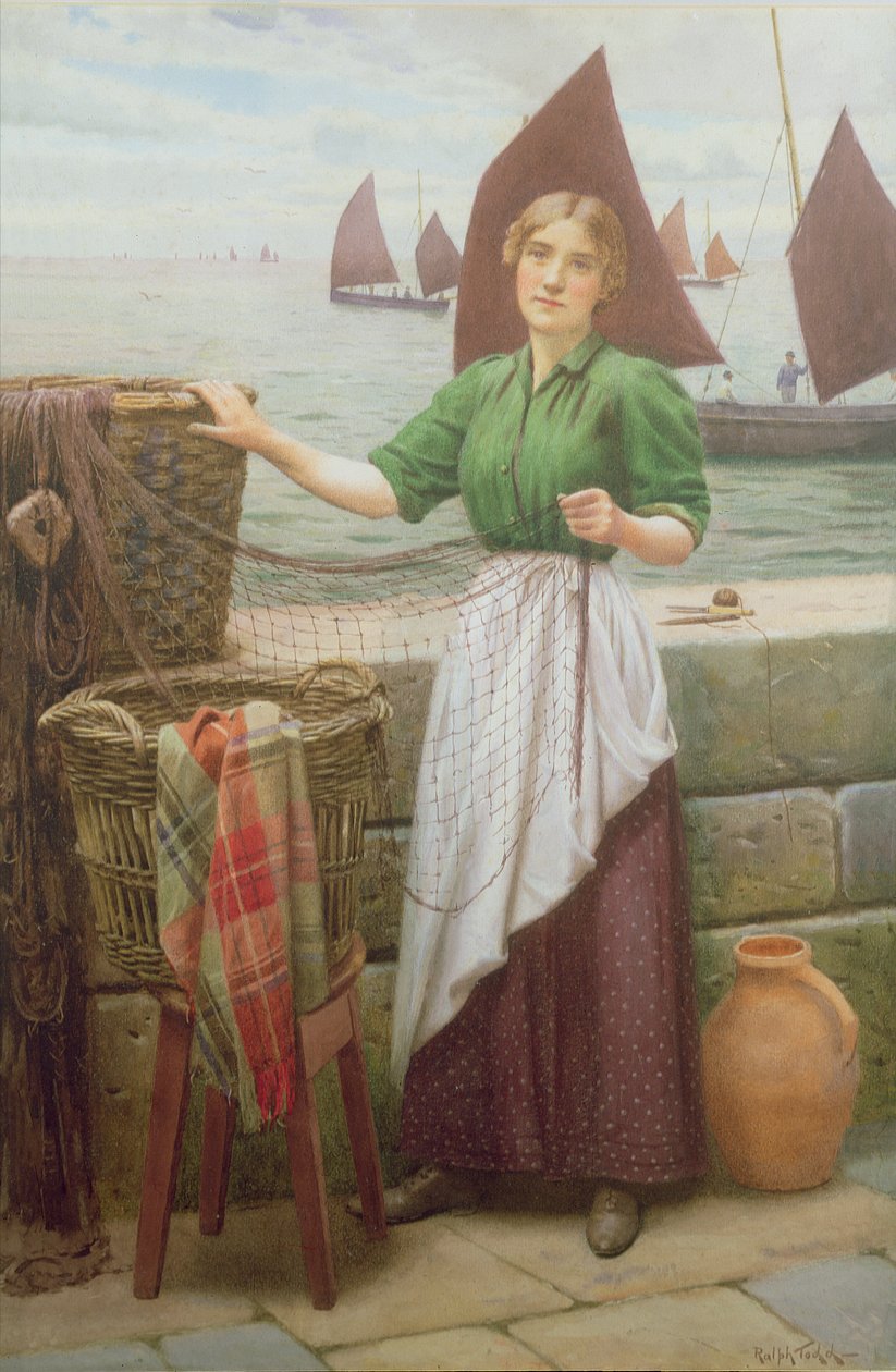 Redes de remendar menina de Ralph Todd