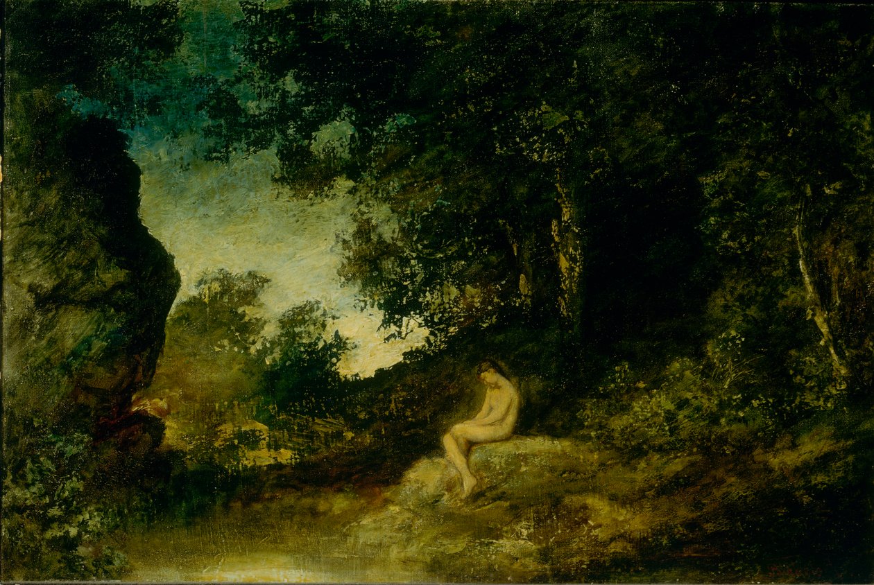 No espelho da natureza, ca. 1880. de Ralph Albert Blakelock