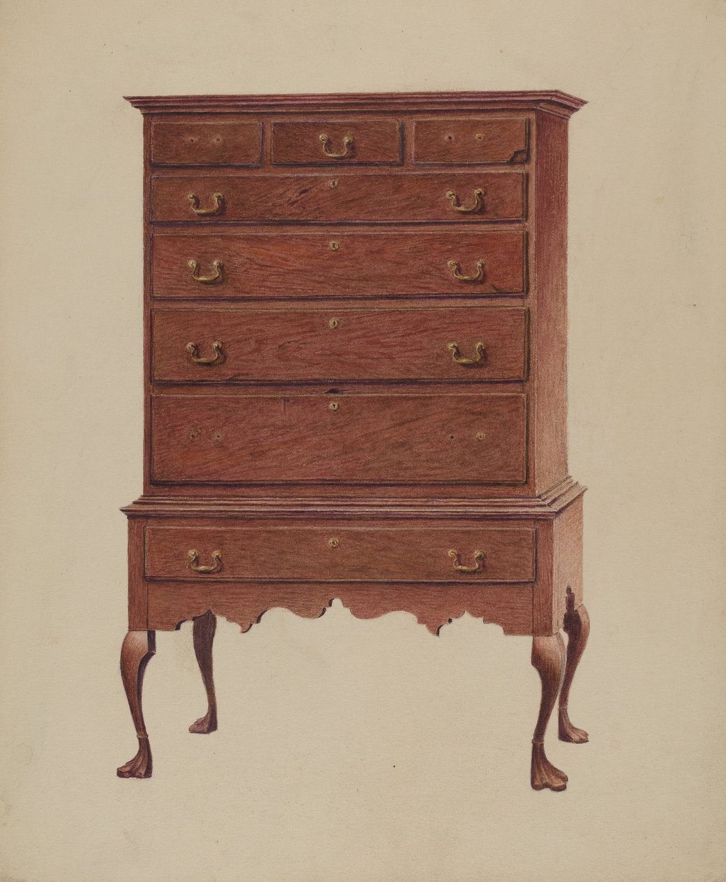 Highboy americano adiantado de Ralph Boyer