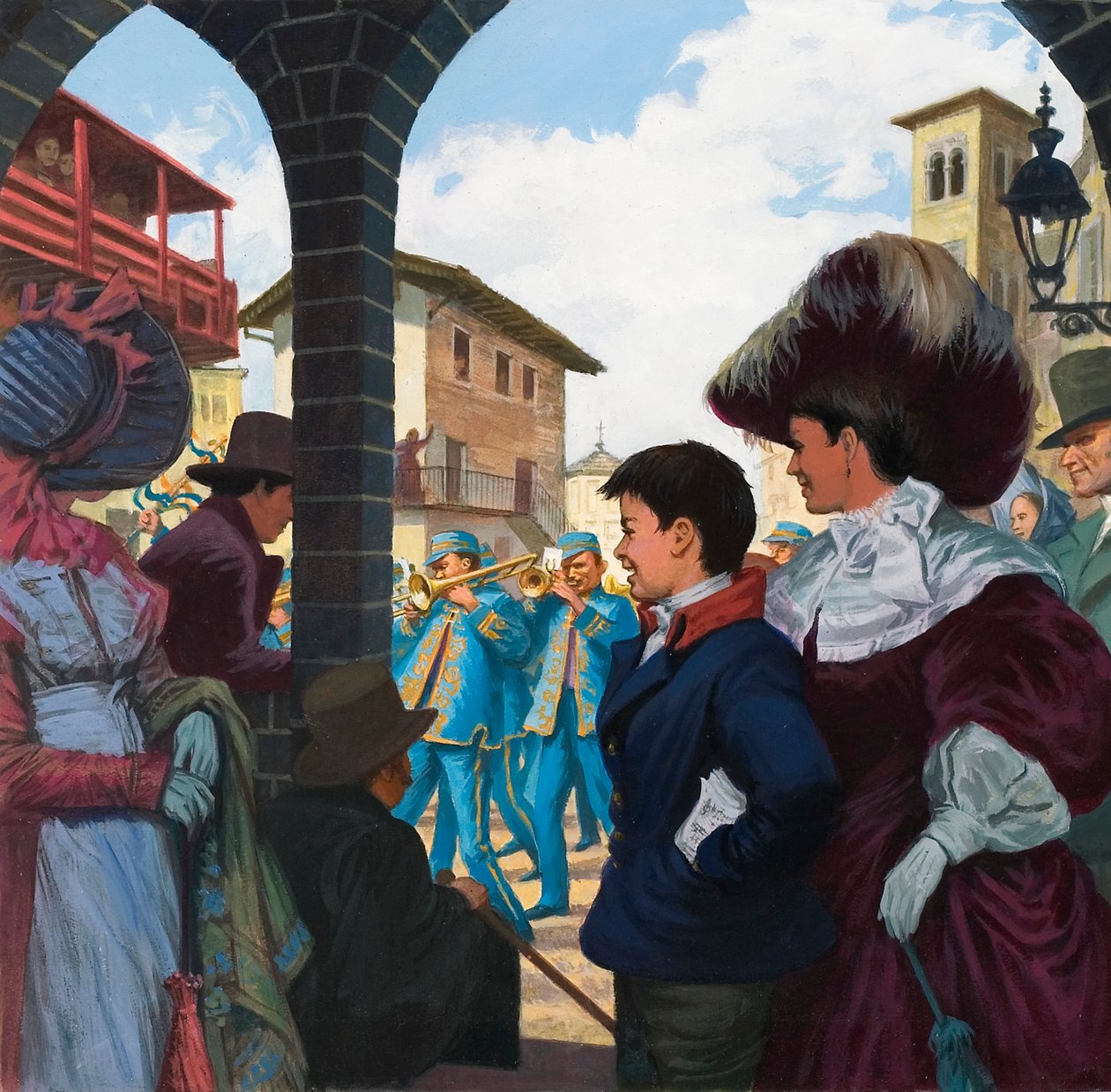 Giuseppe Verdi (1813-1901) em jovem (guache sobre papel) de Ralph Bruce