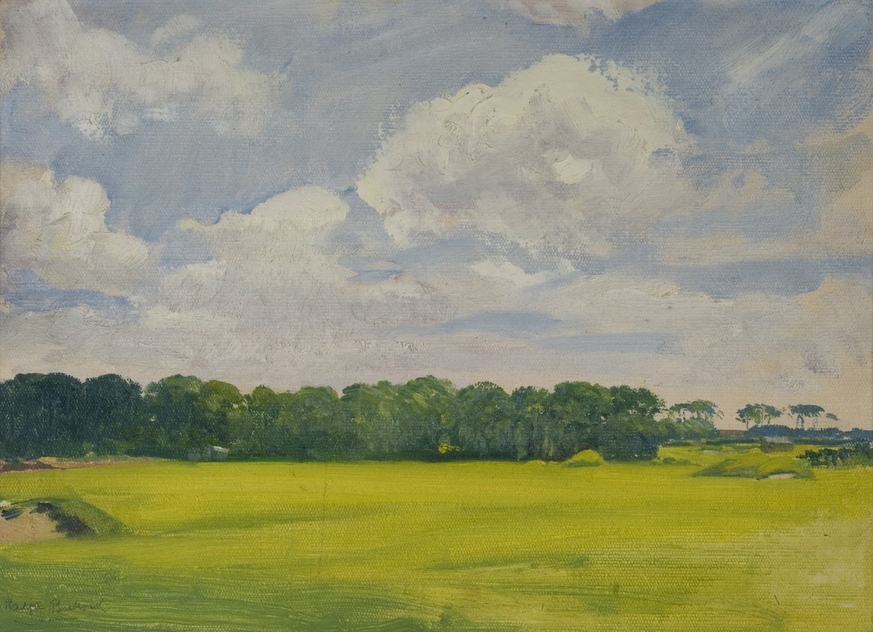 Campo de Golfe Benton (óleo a bordo) de Ralph Bullock