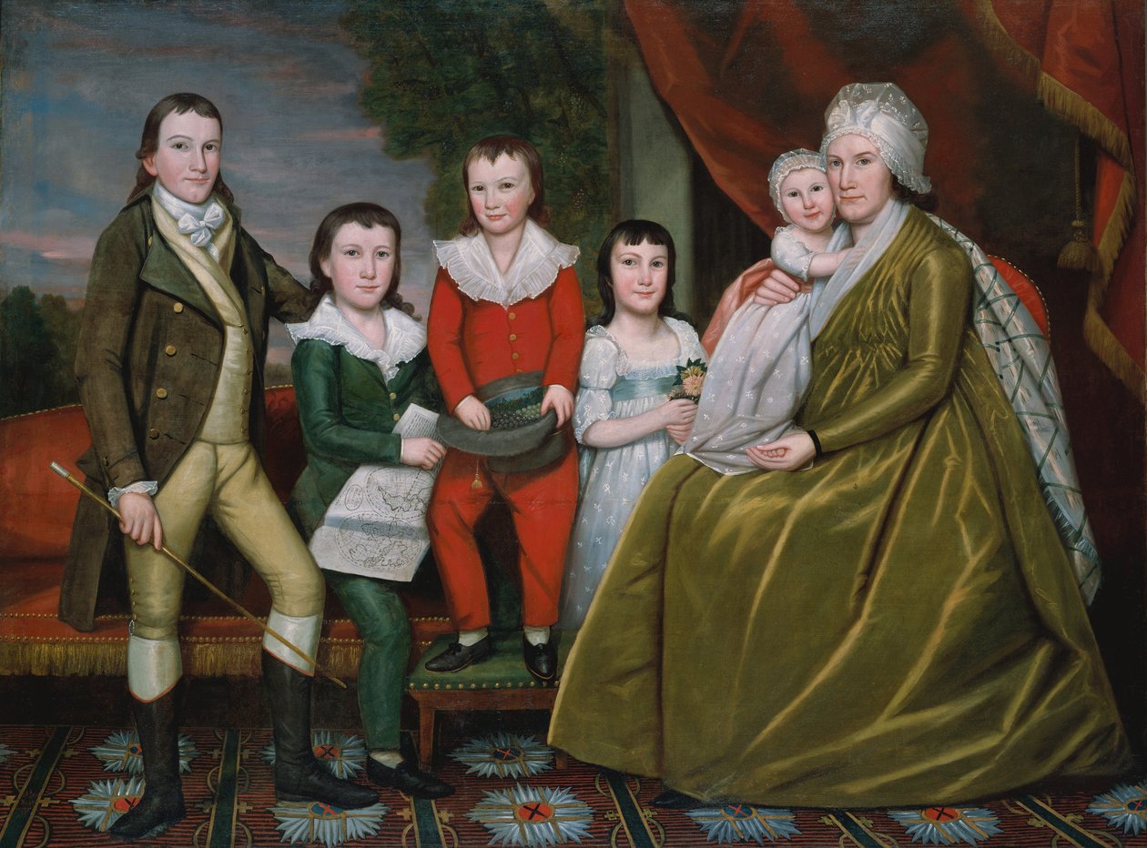 Sra. Noah Smith e seus filhos de Ralph Earl