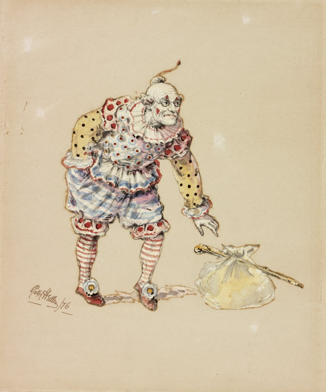 Billy Purvis roubando o pacote, 1876 (lápis e wc no papel) de Ralph Hedley