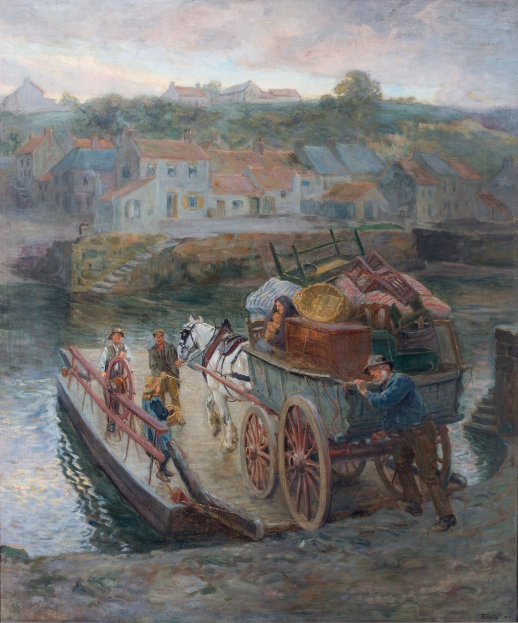 Atravessando Hylton Ferry, 1912 de Ralph Hedley