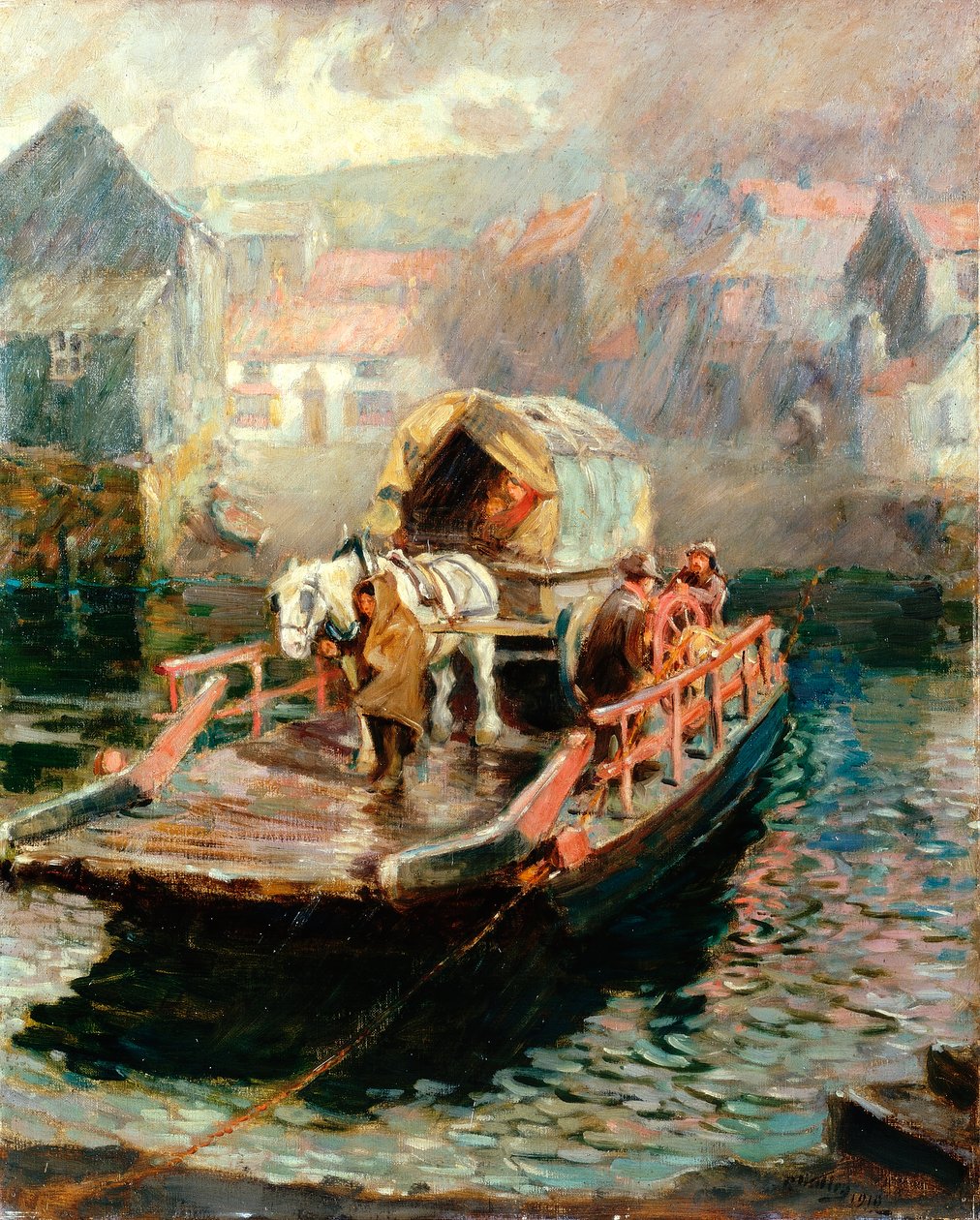 Hylton Ferry, 1910 de Ralph Hedley