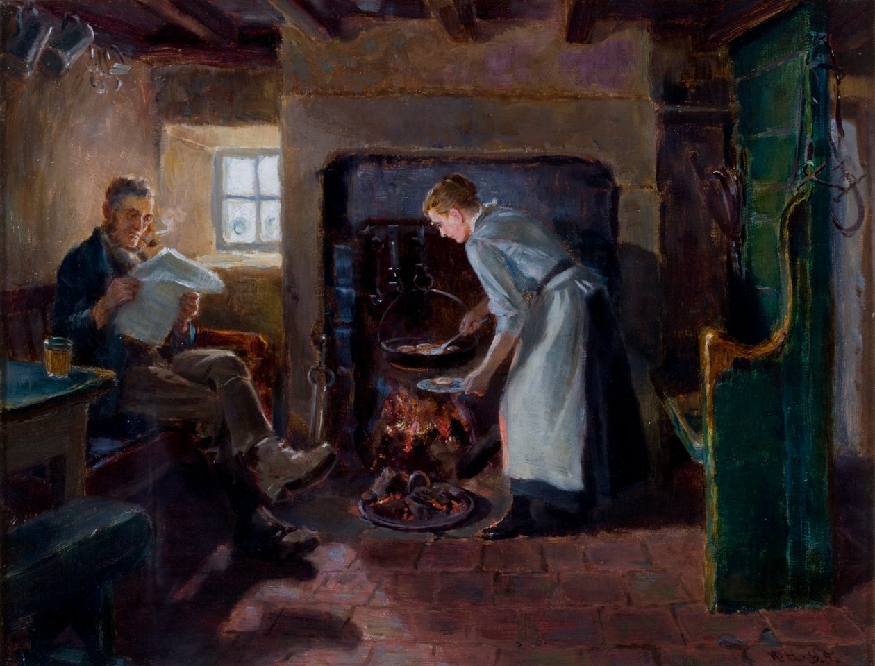 Hora da Refeição, 1895 de Ralph Hedley