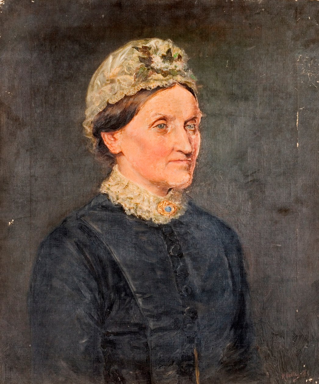 Retrato de uma mulher idosa, 1881 de Ralph Hedley