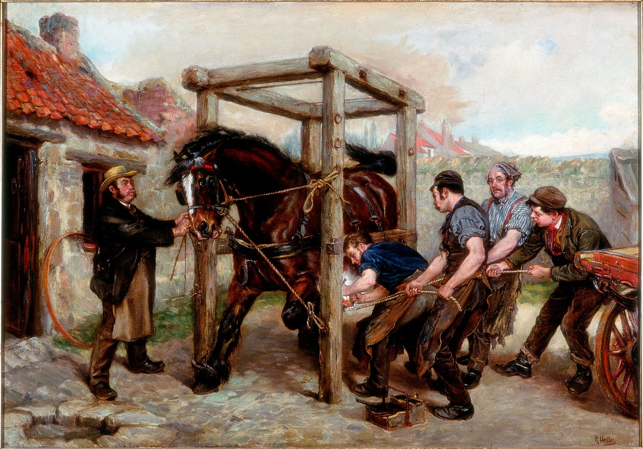 Calçando a Baía Mare, c.1885-90 de Ralph Hedley