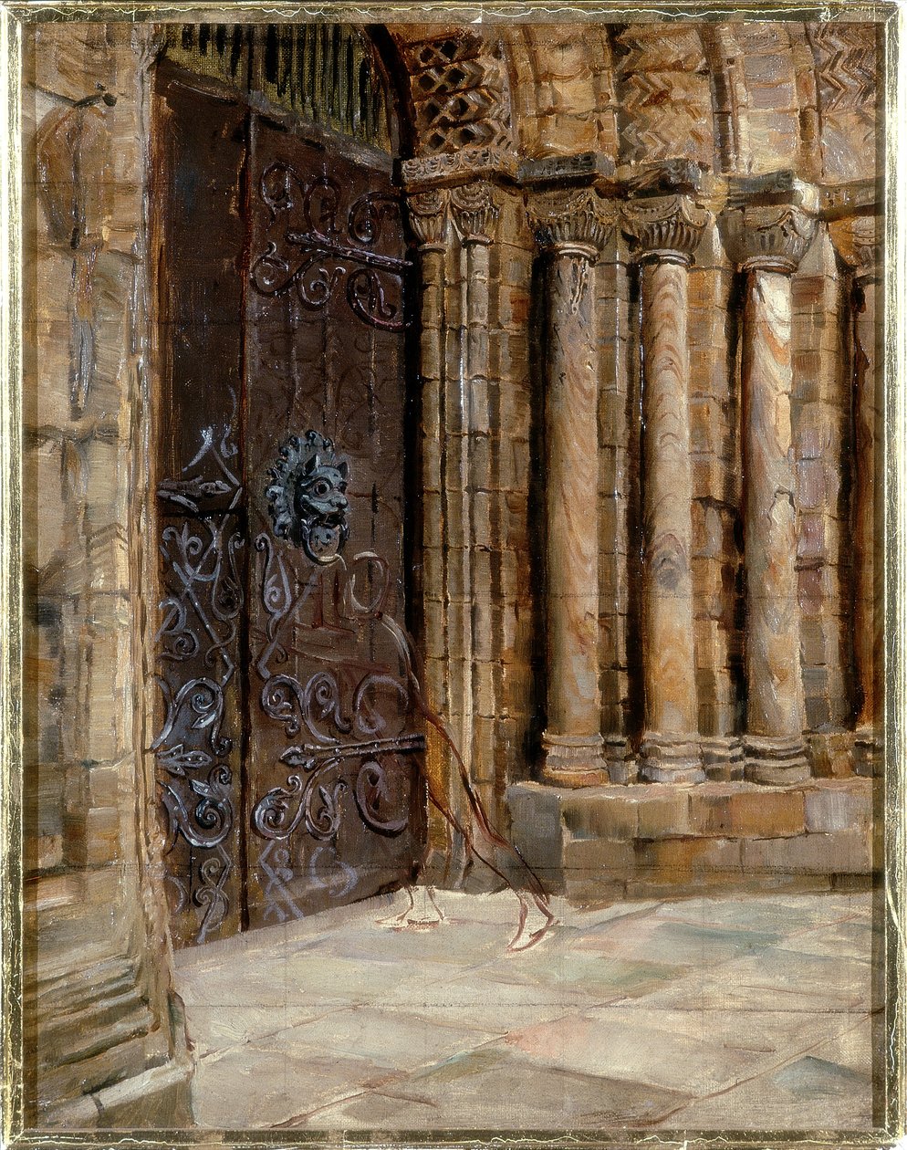 Esboço para &39;Seeking Sanctuary&39; de Ralph Hedley