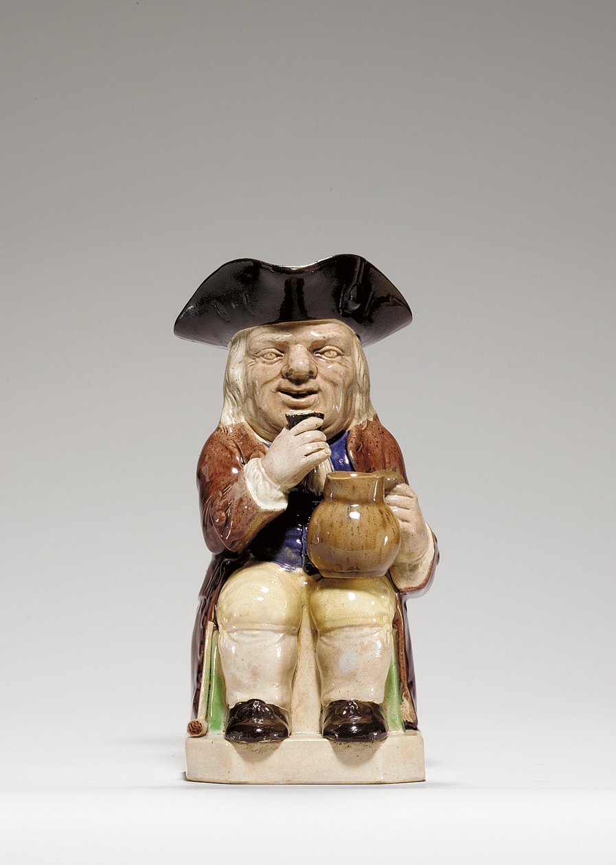 Creme de Staffordshire Toby-jarro, c.1785 de Ralph Junior Wood