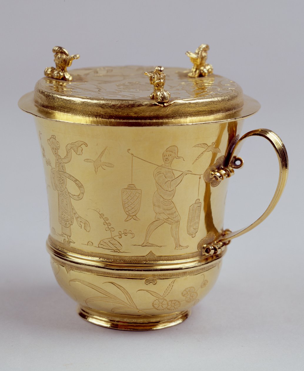 Gold Chocolate Cup, c.1685 (prata) (ver 208938) de Ralph Leake