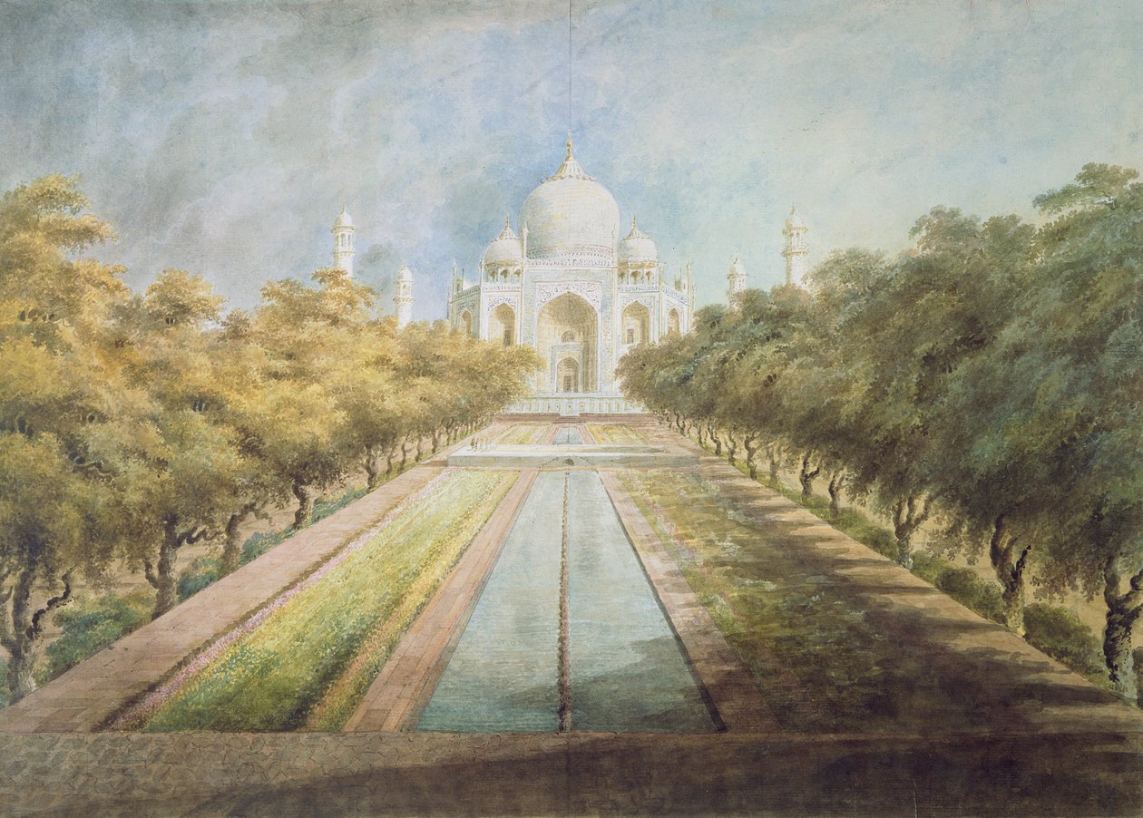 Taj Mahal (aguarela sobre papel) de Ram Sita