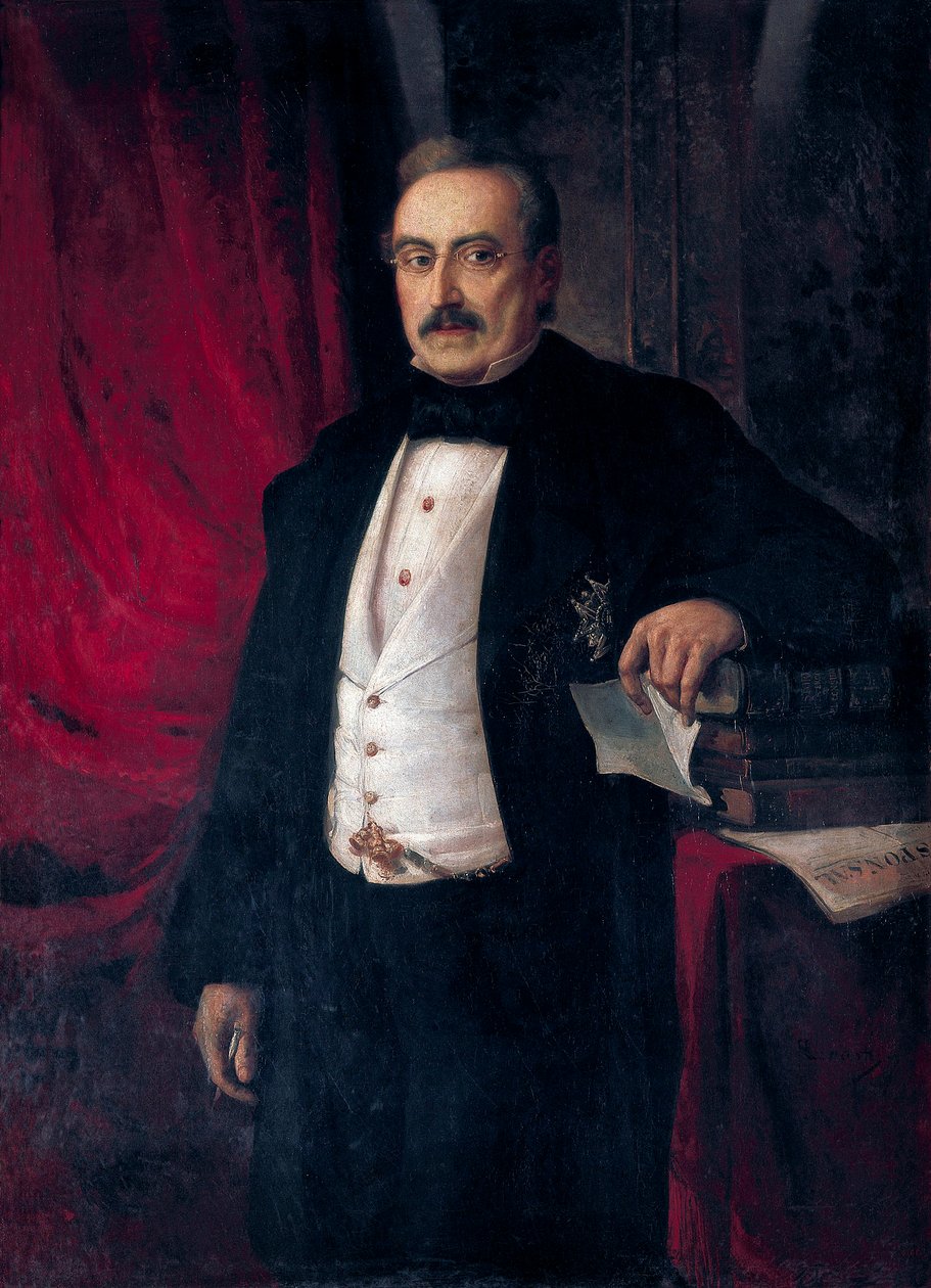 Retrato do escritor e economista Buenaventura Carlos Aribau (1798-1862) de Ramón Martí Alsina