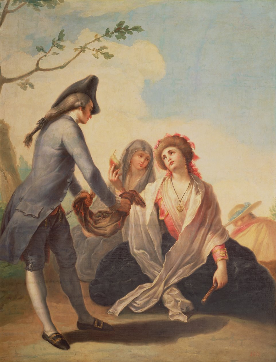 Um presente do país. c.1778 de Ramon Bayeu y Subias