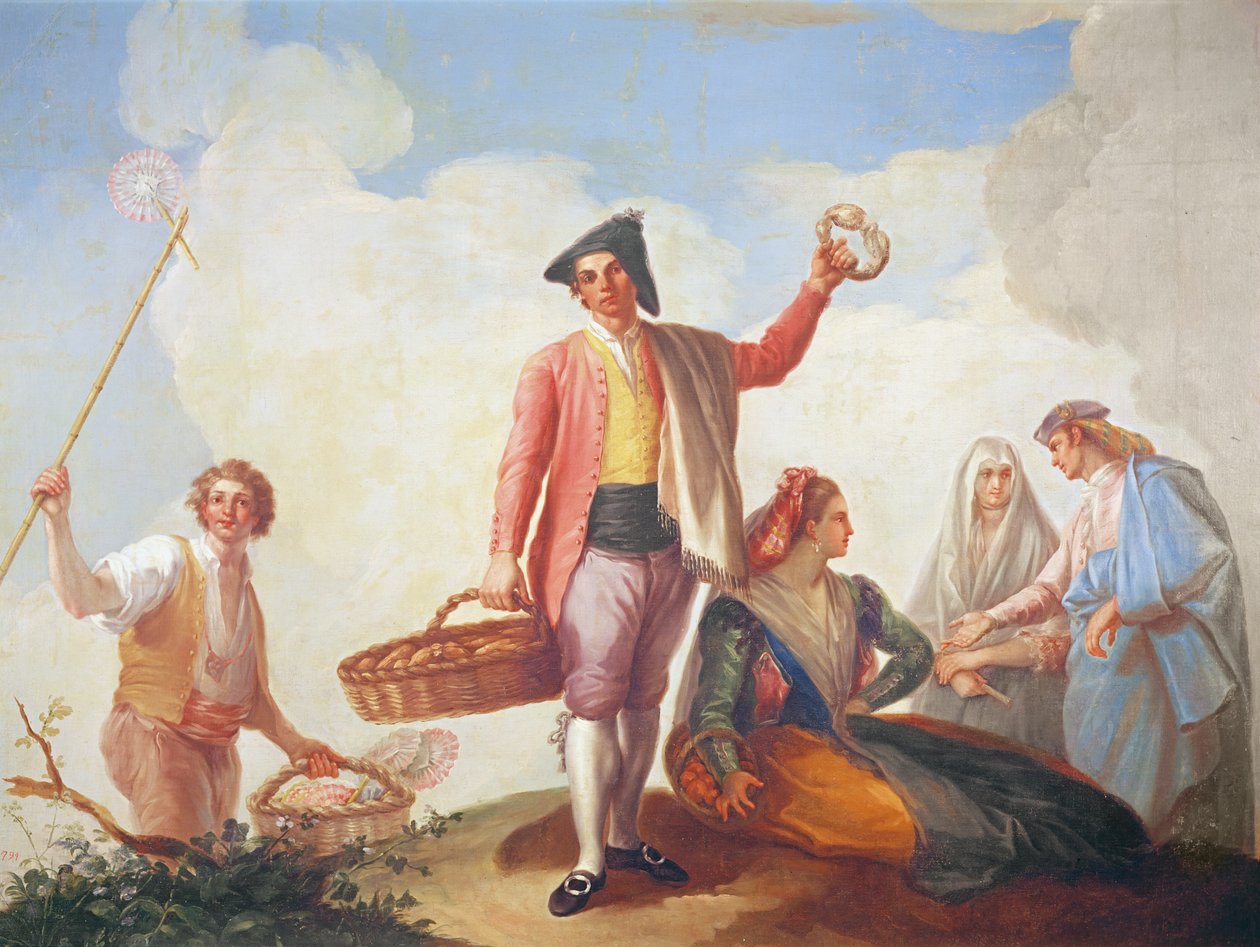 Fornecedores de fãs e roscas, 1788 de Ramon Bayeu y Subias