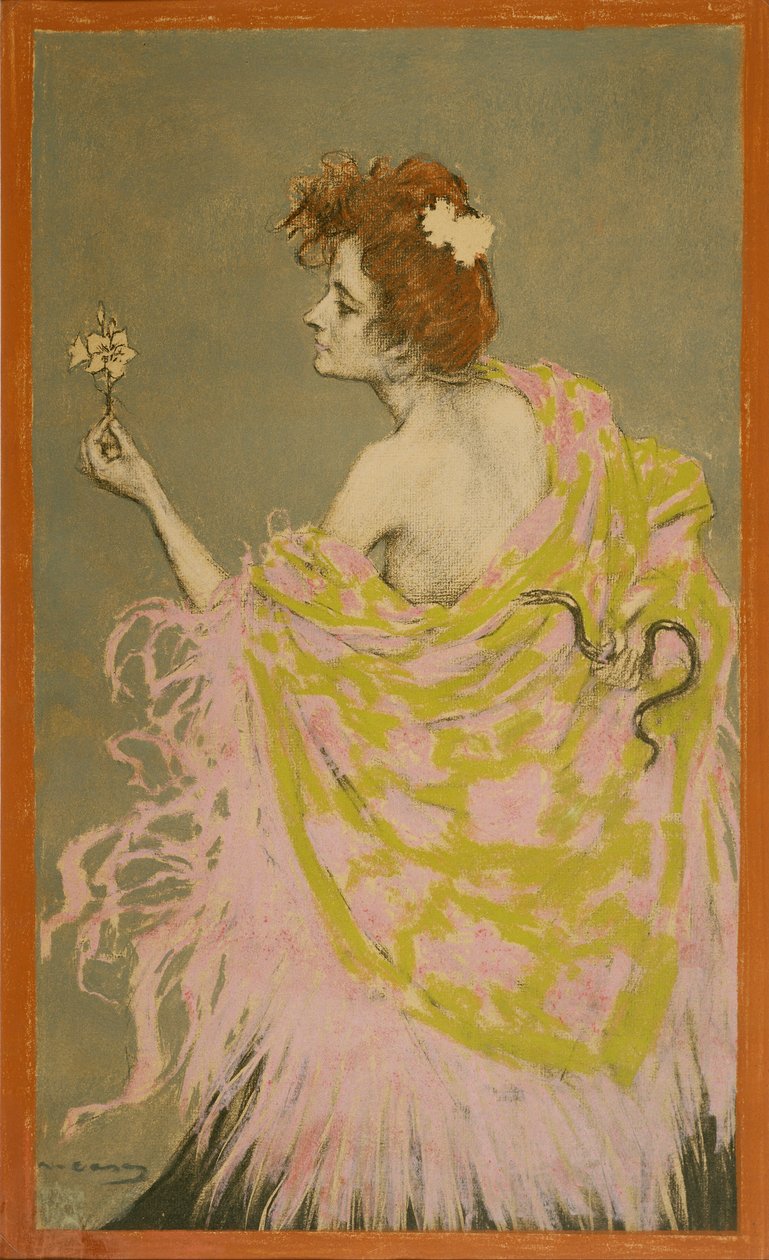 Design original para o cartaz Sífilis de Ramon Casas i Carbo