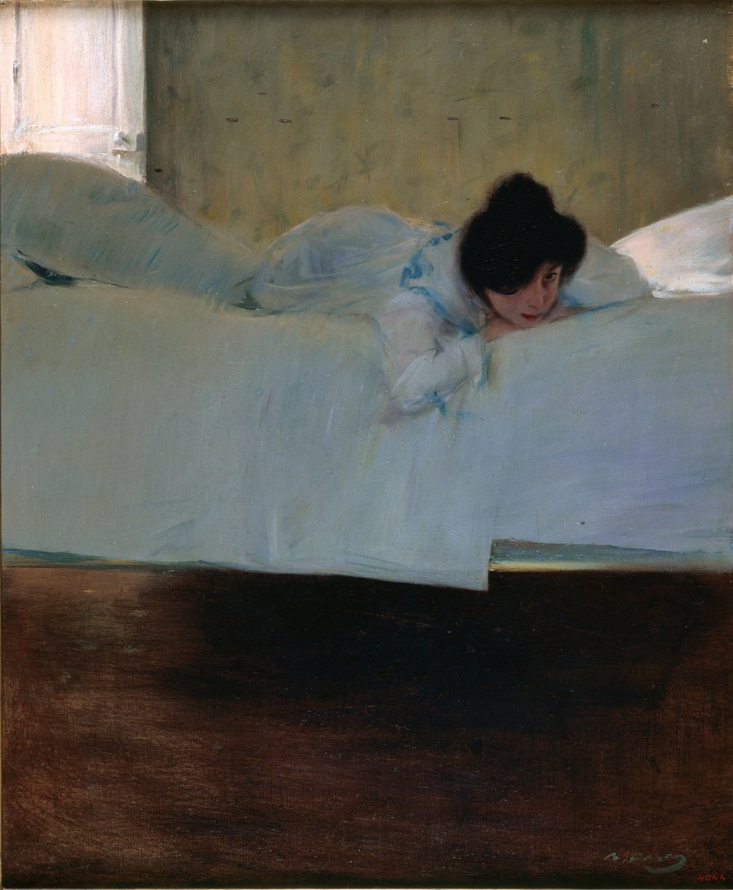 Preguiça - Preguiça - Pintura de Ramon Casas (1866-1932) - c. 1898 - Óleo sobre tela - 32643 - Museu Nacional d
