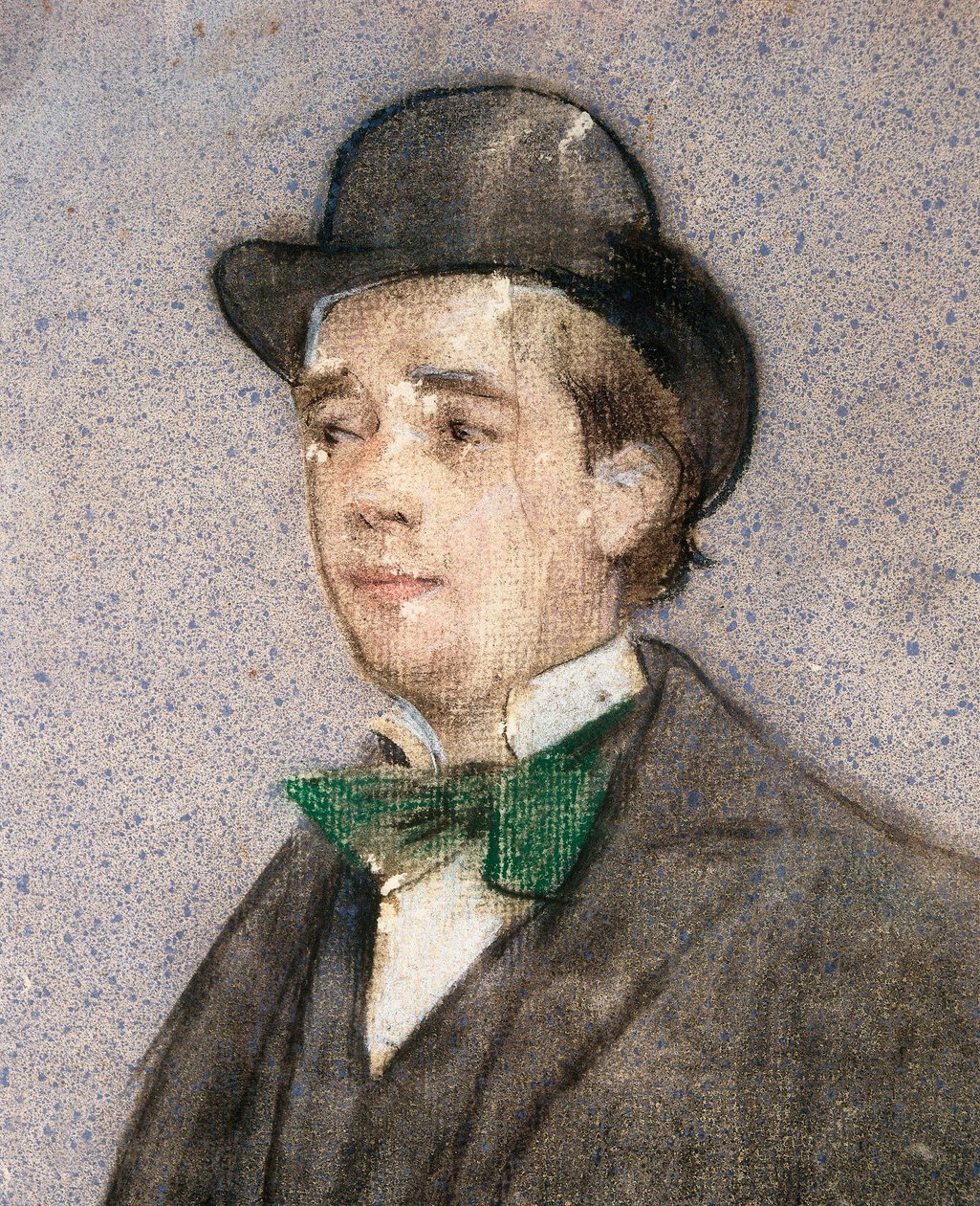 Retrato de Adria Gual (1872-1943) dramaturgo espanhol de Ramon Casas i Carbo