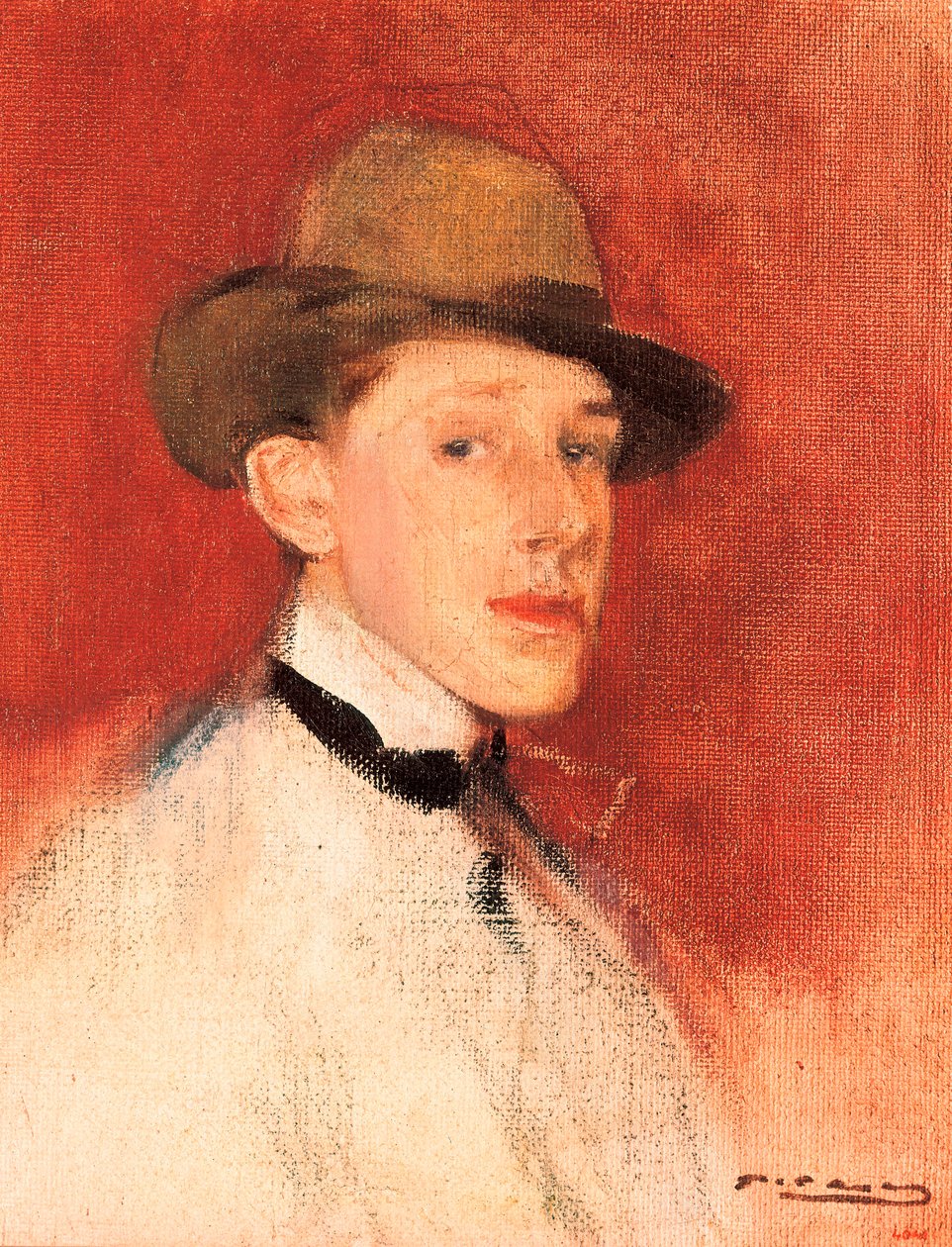 Estudo para um retrato do Rei Afonso XIII (ou Alfonso de Bourbon) (1886-1941), Detalhe de Ramon Casas i Carbo